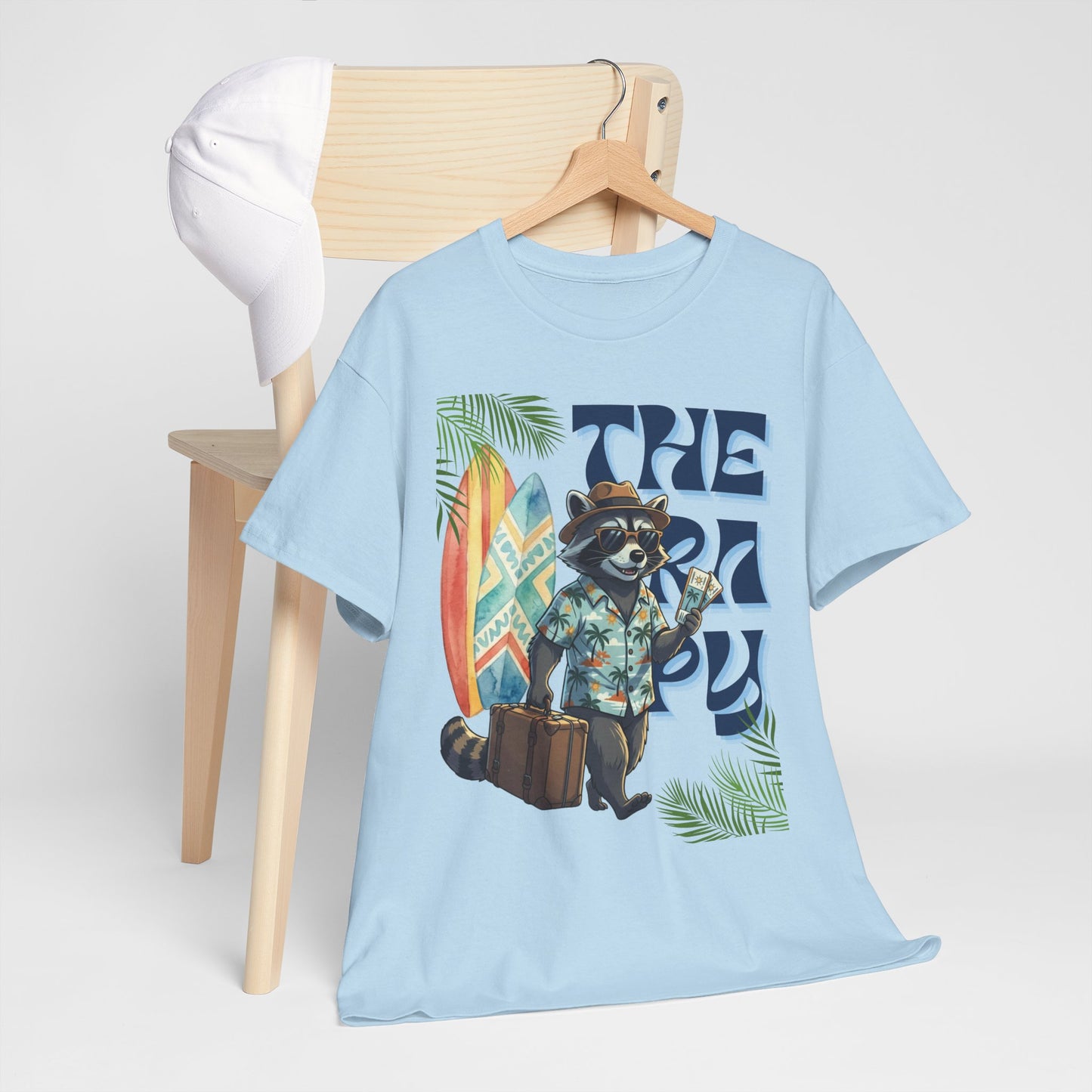 Travel Therapy: My Kind of Healing – Funny Raccoon Summer T-Shirt