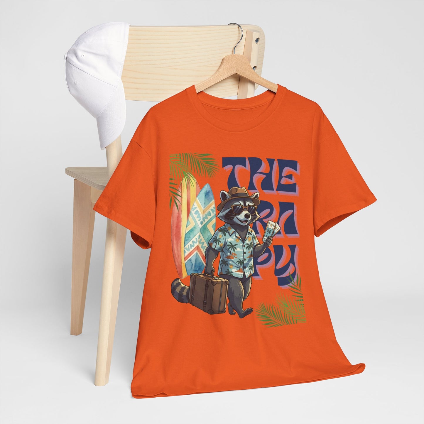 Travel Therapy: My Kind of Healing – Funny Raccoon Summer T-Shirt