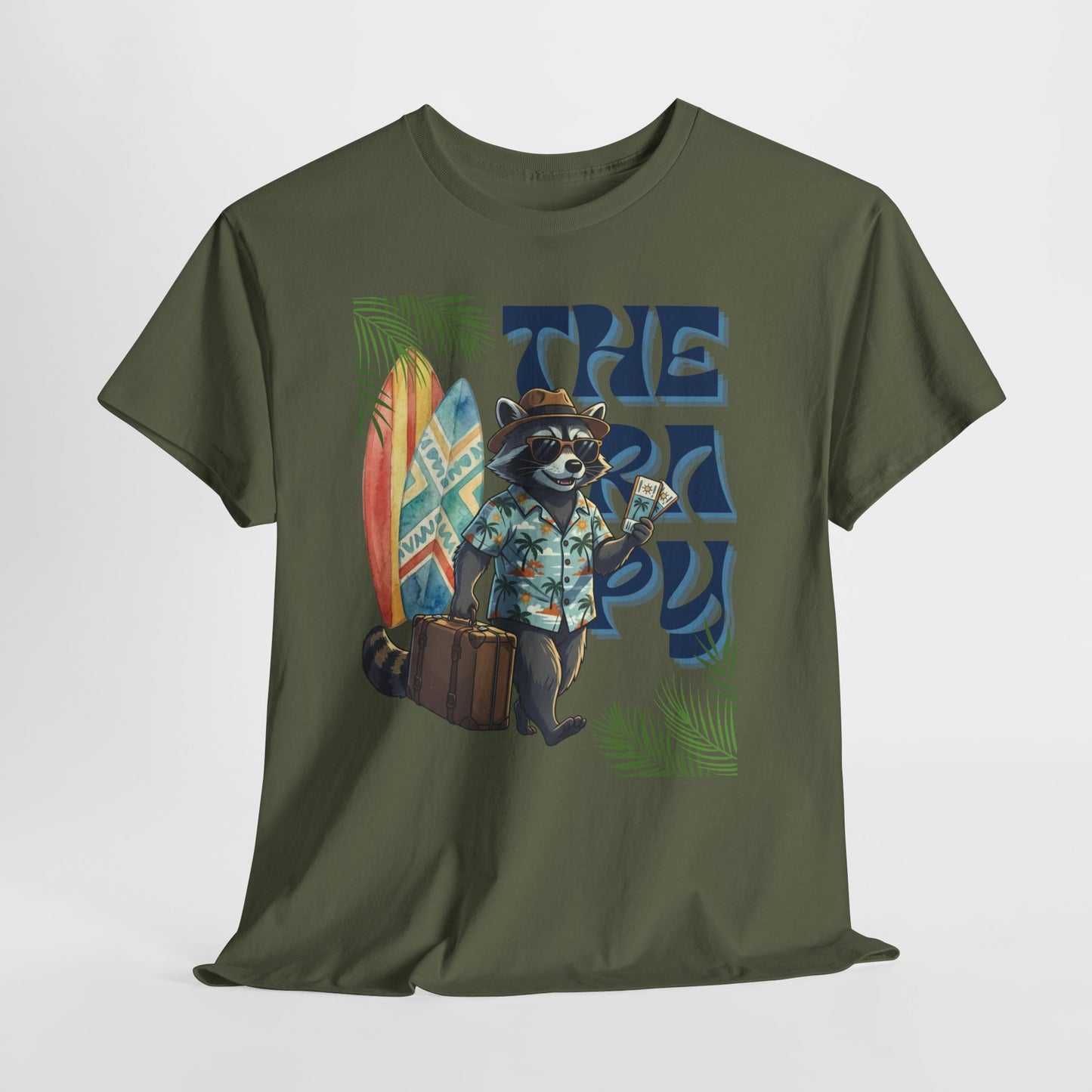 Travel Therapy: My Kind of Healing – Funny Raccoon Summer T-Shirt