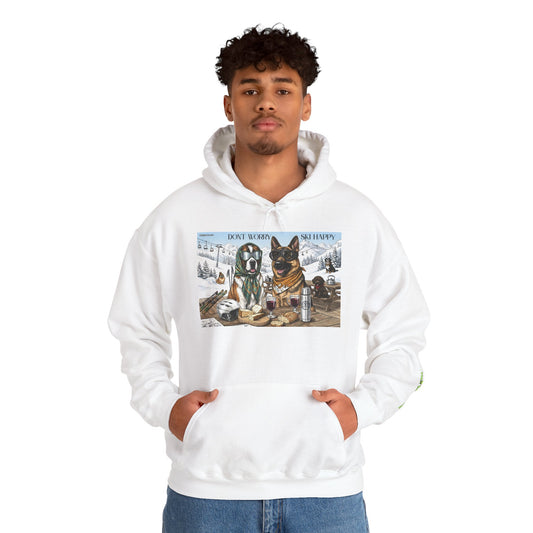 Don’t Worry Be Happy German Shepherd Hoodie - Cozy Dog Lover Pullover