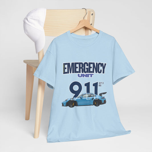 911 Emergency Unit Porsche 911 GT3 Racing Car T-Shirt