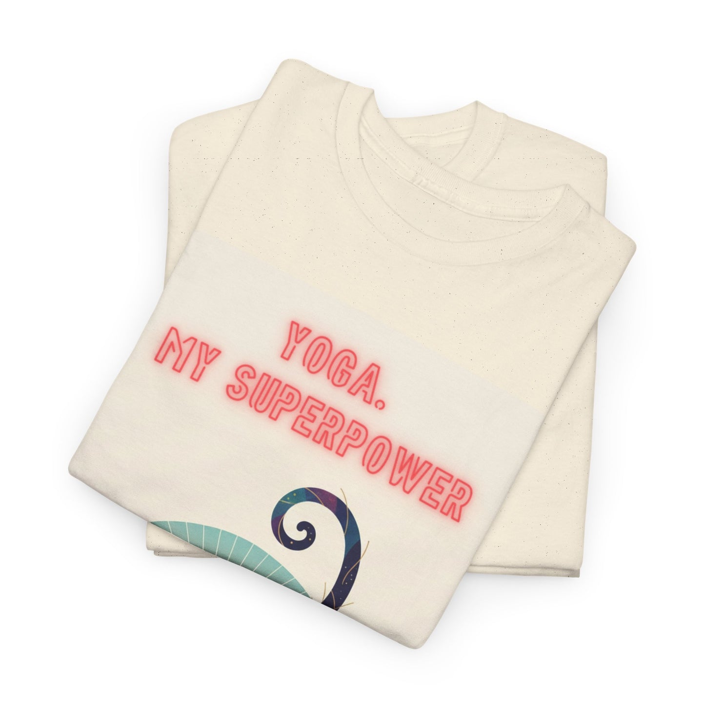 Yoga My Superpower T-Shirt — Vintage Sunset Downward Cat Tee