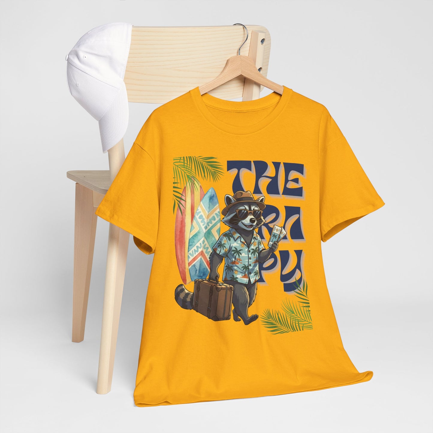 Travel Therapy: My Kind of Healing – Funny Raccoon Summer T-Shirt