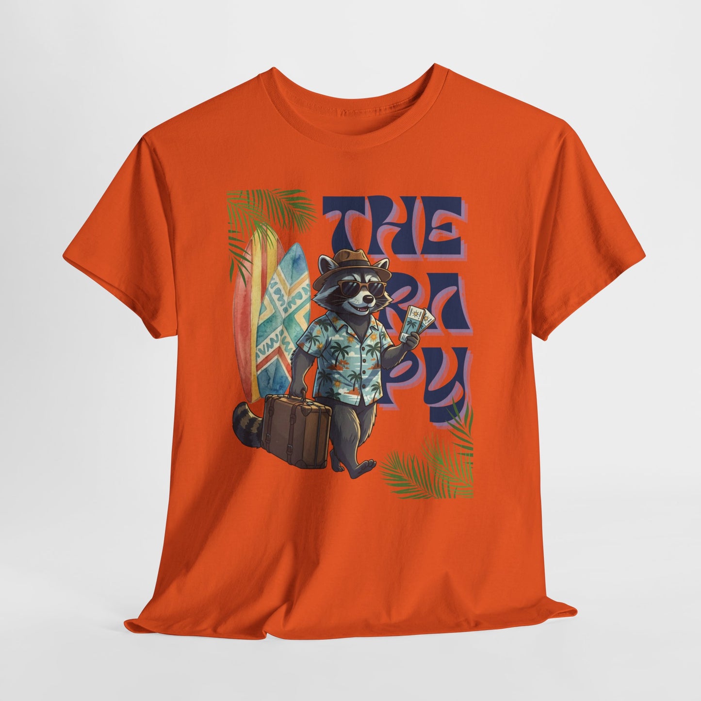 Travel Therapy: My Kind of Healing – Funny Raccoon Summer T-Shirt