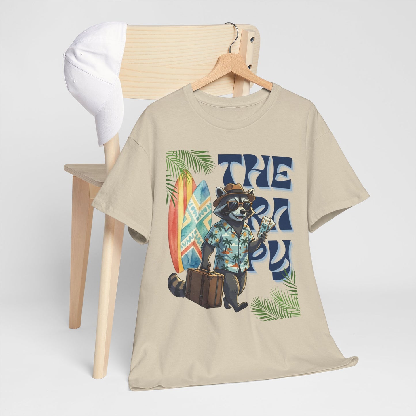 Travel Therapy: My Kind of Healing – Funny Raccoon Summer T-Shirt
